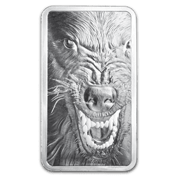 10oz Pure Silver Bar - PAMP Into the Wild Wolf