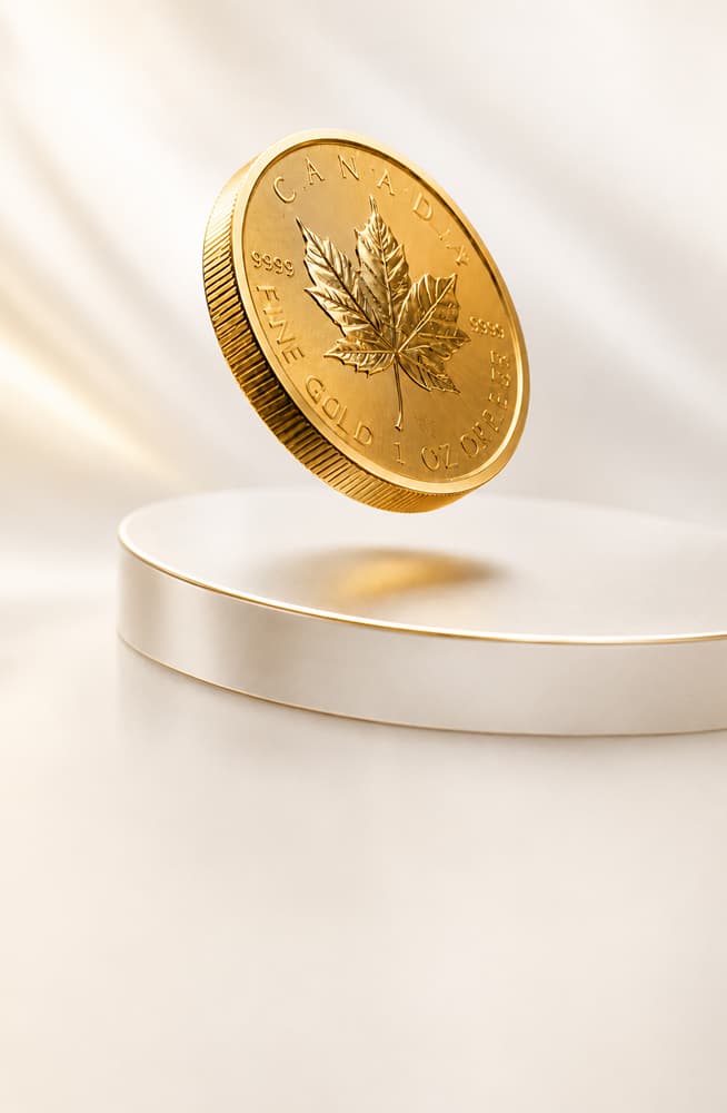 Gold investment coin