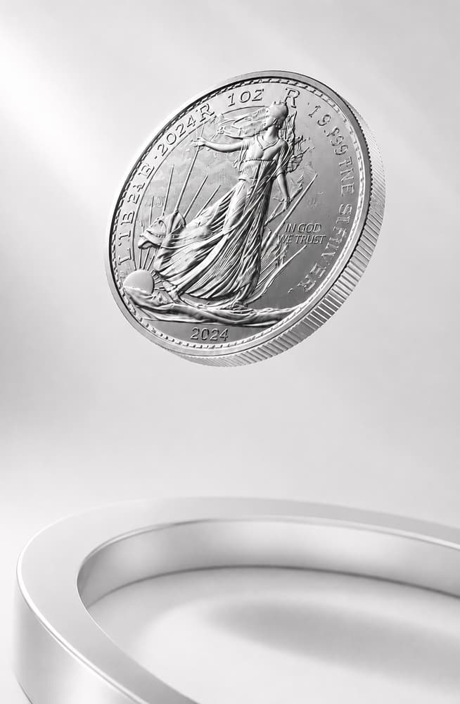 Silver investment coin